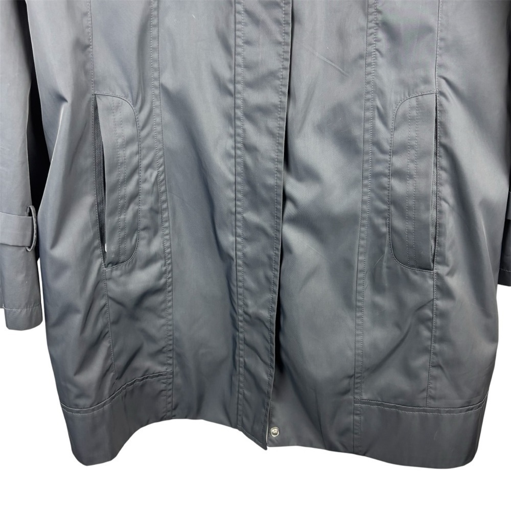 Calvin Klein Women's Packable Anorak Jacket Black Size Medium Waterproof Rain - Picture 3 of 13
